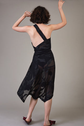 Open Back Dress with Sash
